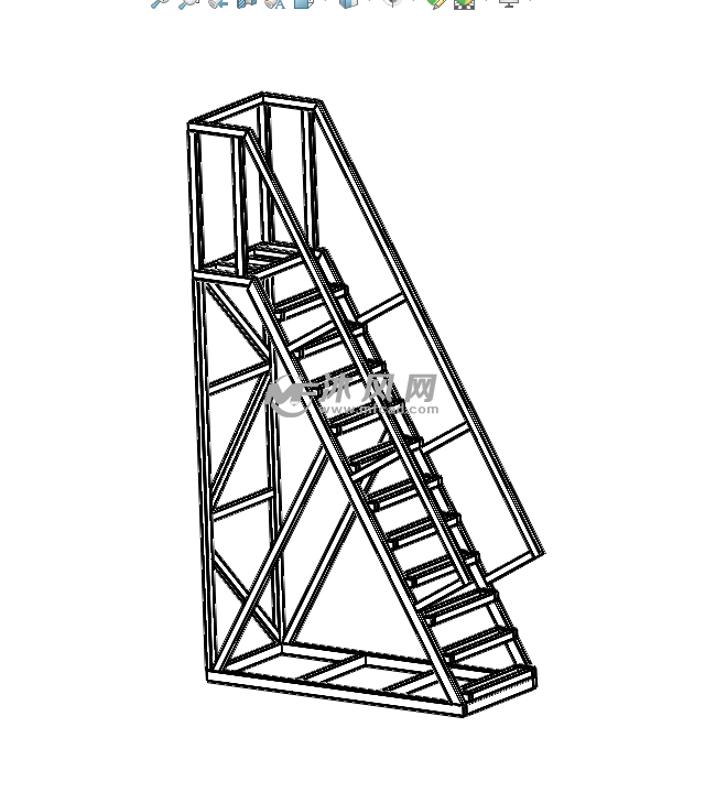 梯子图纸怎么画,梯子图纸怎么画图