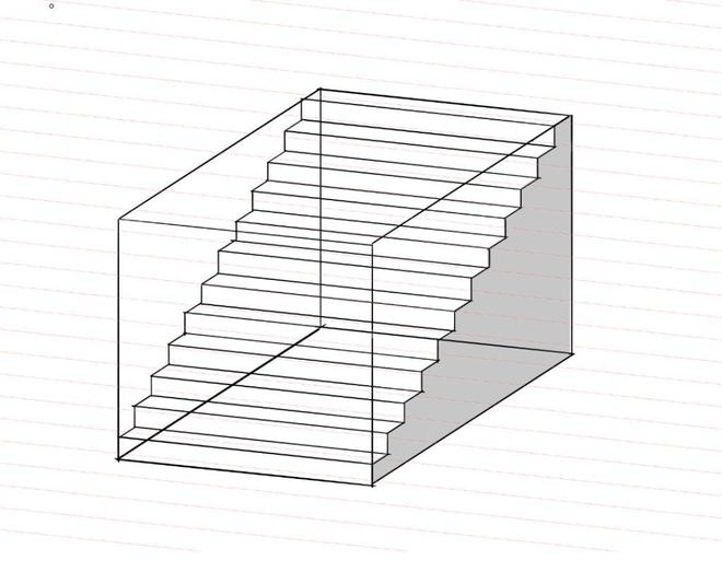 3D素描梯子的画法,素描梯子立体画怎么画简单漂亮